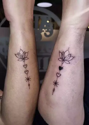 Maria, underarm, fineline-mandala, blomster